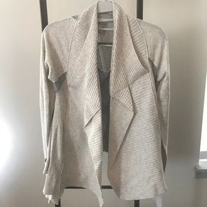 ALLSAINTS “Nanaea” cropper asymmetrical cardigan